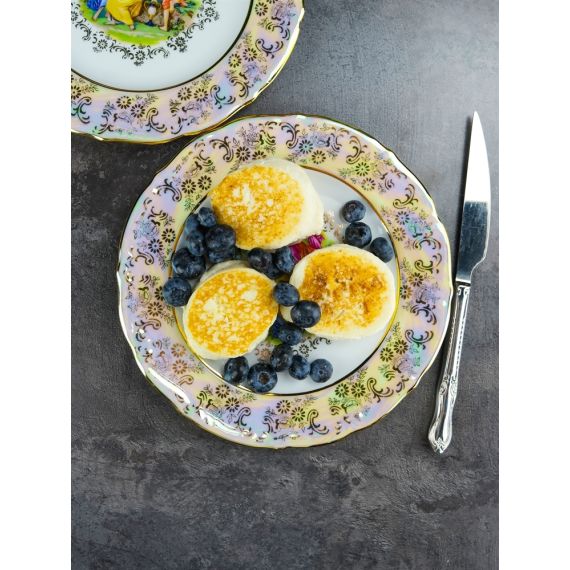 Набор из 6-ти тарелок Мадонна 21 см, перламутр, серия Мария Тереза, Repast, фото , изображение 18