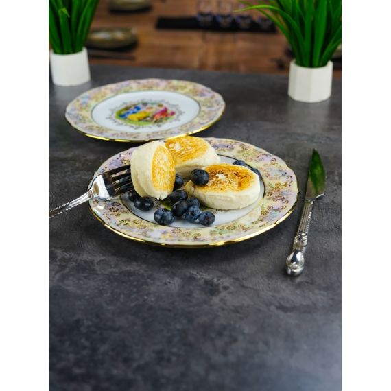 Набор из 6-ти тарелок Мадонна 21 см, перламутр, серия Мария Тереза, Repast, фото , изображение 19