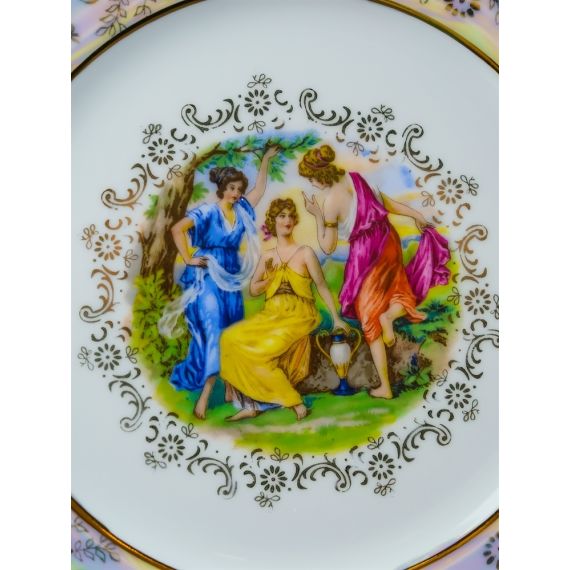 Набор из 6-ти тарелок Мадонна 21 см, перламутр, серия Мария Тереза, Repast, фото , изображение 3