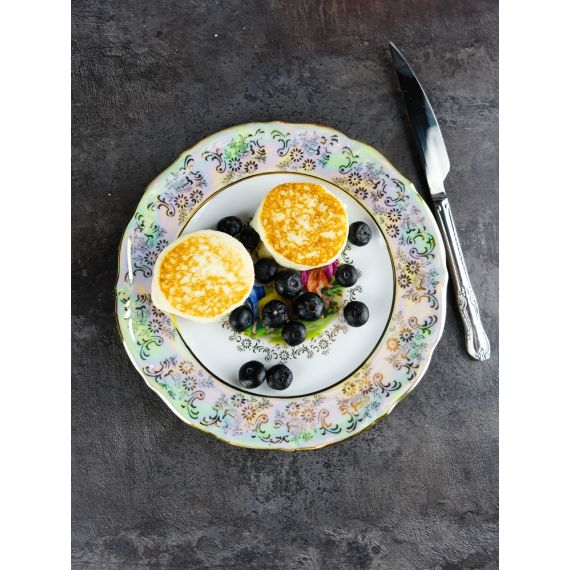 Набор из 6-ти тарелок Мадонна 21 см, перламутр, серия Мария Тереза, Repast, фото , изображение 4