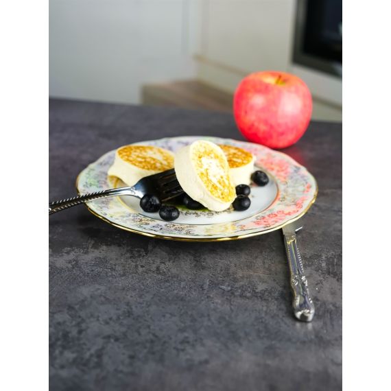 Набор из 6-ти тарелок Мадонна 21 см, перламутр, серия Мария Тереза, Repast, фото , изображение 6