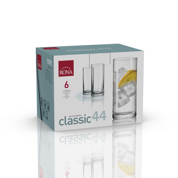 Набор из 6-ти стаканов для сока, серия Classic, 440 мл, Rona, фото , изображение 3