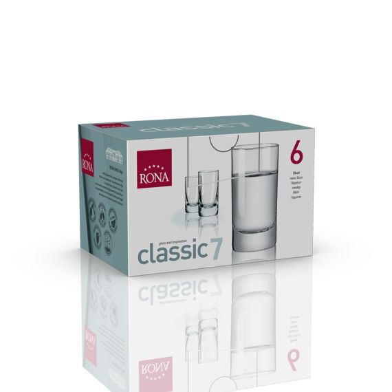 Набор из 6-ти стопок, серия Classic, 70 мл, Rona, фото , изображение 3