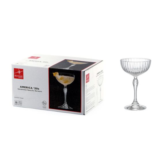 Бокал для коктейля 220 мл, хрустальное стекло, серия AMERICA'20s, Bormioli Rocco, фото , изображение 5