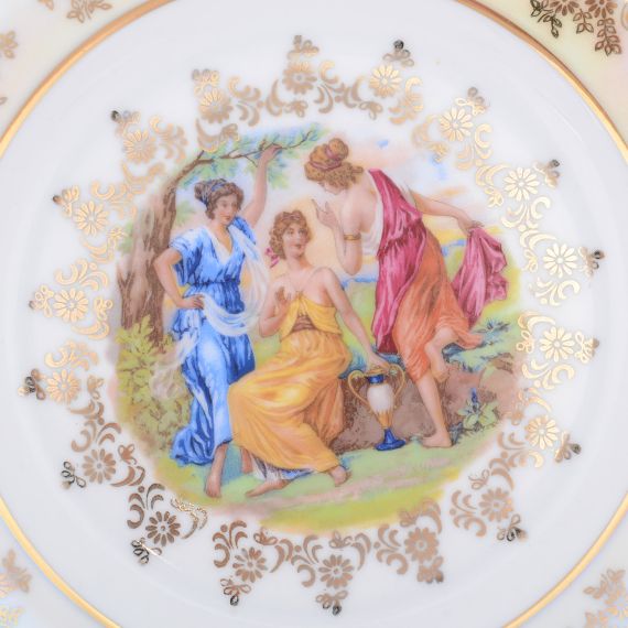 Набор из 6-ти тарелок Мадонна 19 см, перламутр, серия Мария Тереза, Repast, фото , изображение 3