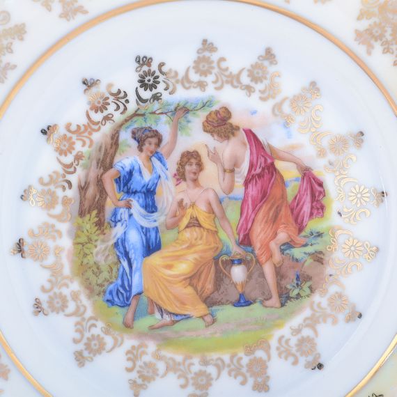 Набор из 6-ти тарелок Мадонна 19 см, перламутр, серия Мария Тереза, Repast, фото , изображение 2