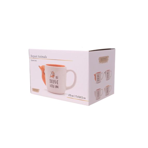 Кружка Лиса 470 мл, 17*10*9,5 см, Repast, фото , изображение 6