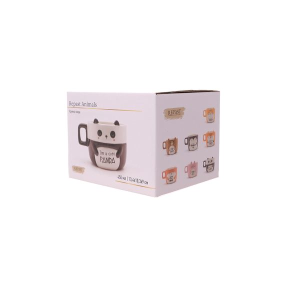 Кружка Панда 450 мл, 13,4*10,3*9 см, Repast, фото , изображение 5