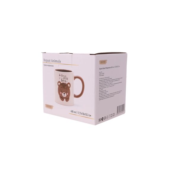 Кружка Медвежонок 400 мл, 12,7*10*10,3 см, Repast, фото , изображение 5
