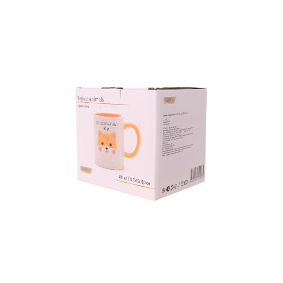 Кружка Собачка 400 мл, 12,7*10*10,3 см, Repast, фото , изображение 5