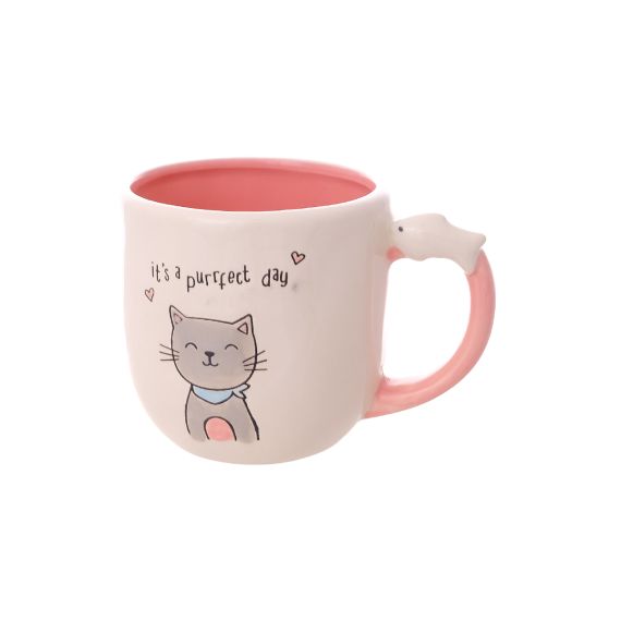 Кружка Котик 475 мл, 13,7*10*9,8 см, Repast, фото 