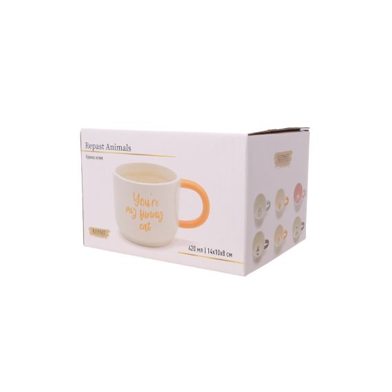 Кружка Котик 420 мл, 14*10*8 см, Repast, фото , изображение 5
