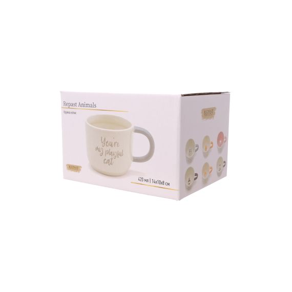 Кружка Котик 420 мл, 14*10*8 см, Repast, фото , изображение 5