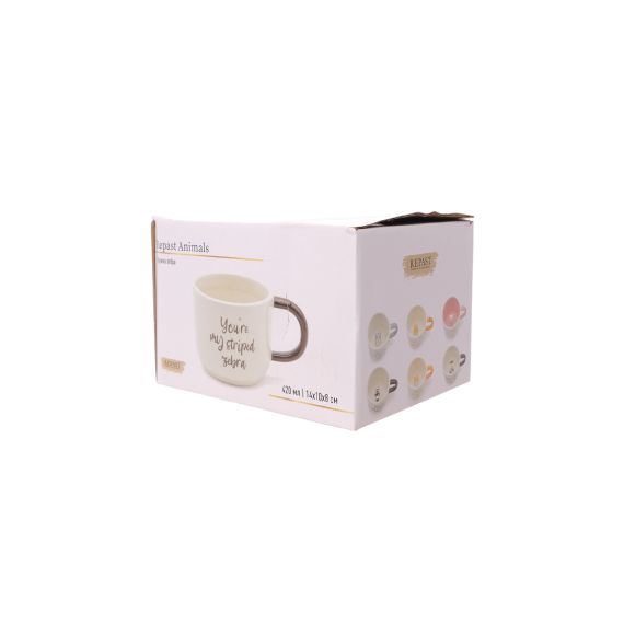 Кружка Зебра 420 мл, 14*10*8 см, Repast, фото , изображение 5