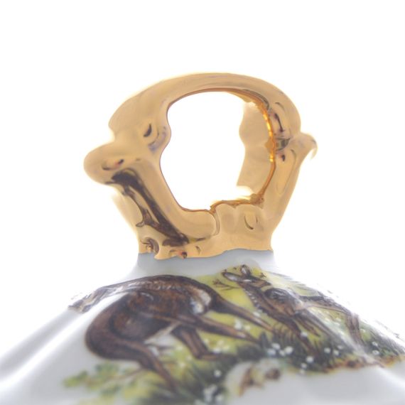 Сахарница 400 мл Охота красная, серия Мария Тереза, Repast, фото , изображение 4