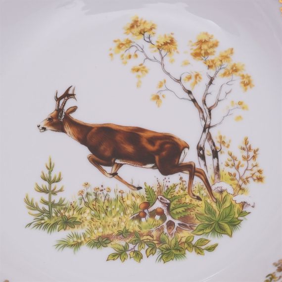 Салатник Охота зеленая 26 см, серия Мария Тереза, Repast, фото , изображение 3