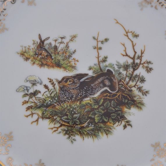 Тарелка Охота зеленная 25 см, серия Мария Тереза, Repast, фото , изображение 2