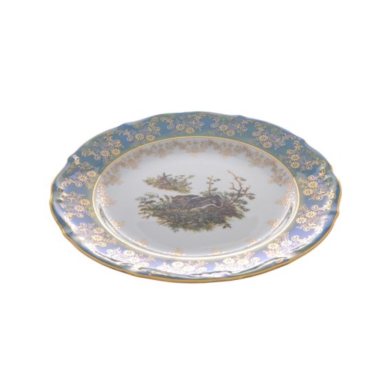 Тарелка Охота зеленная 25 см, серия Мария Тереза, Repast, фото , изображение 3