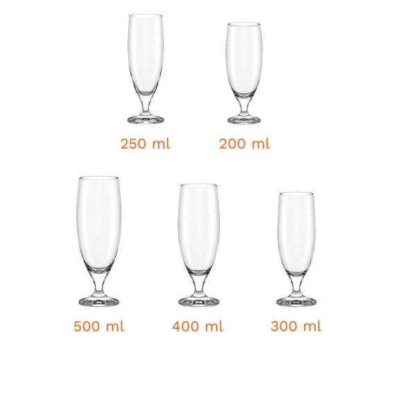 Набор из 6-ти бокалов для пива 400 мл, серия Imperial, D 74 мм, H 213 мм, Stolzle, фото , изображение 3