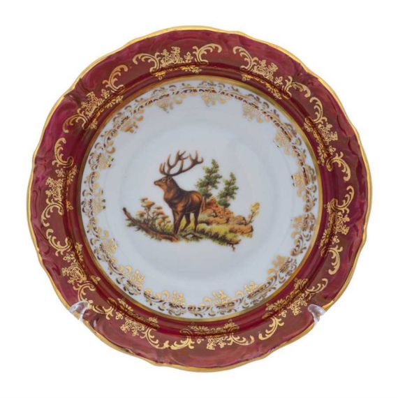 Салатник 16 см Охота красная, серия Мария Тереза, Repast, фото 