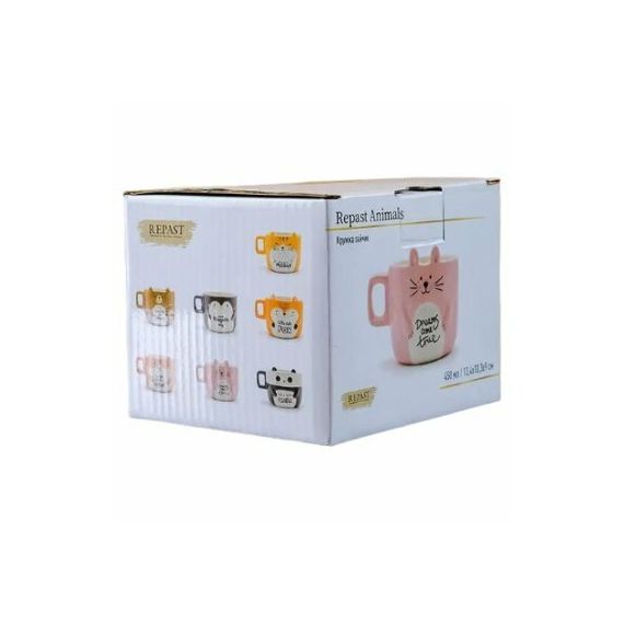 Кружка Зайчик 450 мл, 13,4*10,3*9 см, Repast, фото , изображение 4