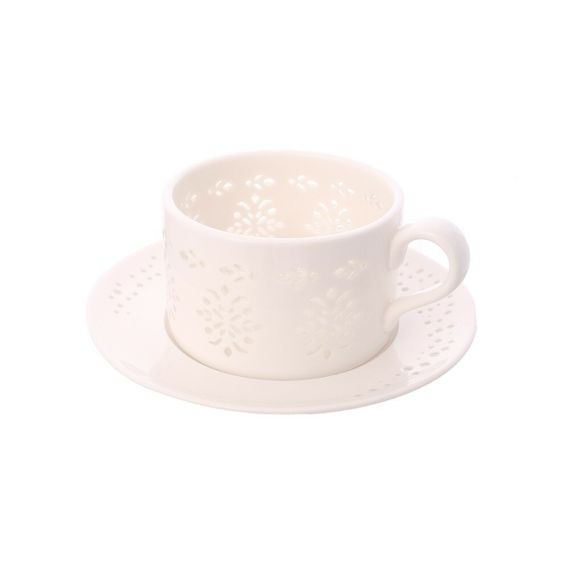 Чайная пара фарфоровая Рисовые зерна 250 мл, Repast, фото 