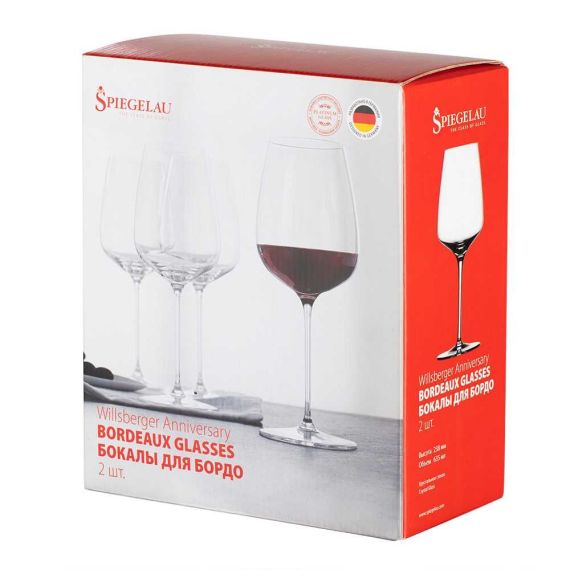 Набор из 2-х бокалов для вина Willsberger Anniversary Bordeaux, 635 мл, Spiegelau, фото , изображение 8