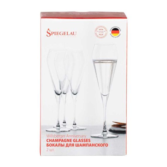 Набор из 2-х бокалов для шампанского Willsberger Anniversary Champagne Flute, 240 мл, Spiegelau, фото , изображение 8
