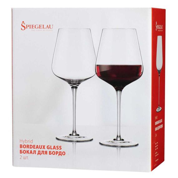 Набор из 2-х бокалов для вина Бордо, 680 мл, прозрачный, бессвинцовый хрусталь, серия Hybrid, Spiegelau, фото , изображение 2