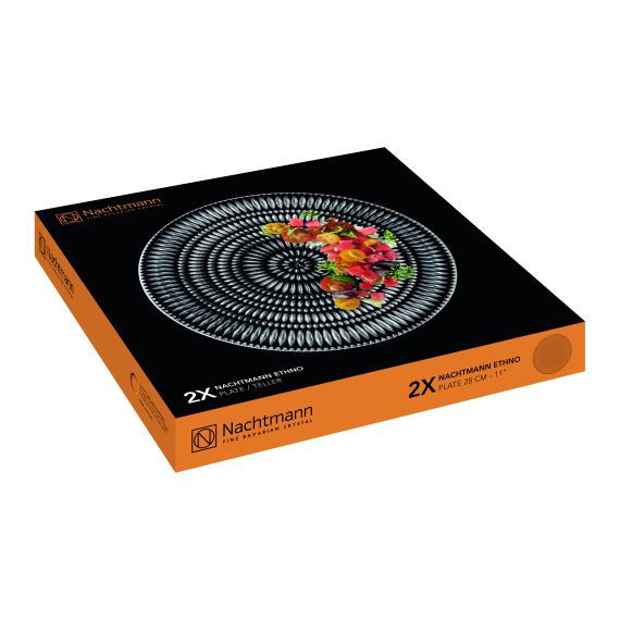 Набор тарелок Ethno 28 см, 2 шт, хрусталь, Nachtmann, фото , изображение 2