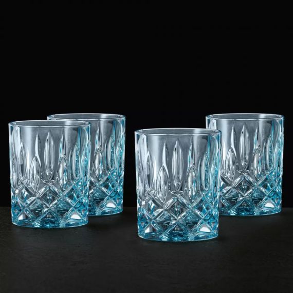 Набор низких стаканов 4 шт., голубой, 295 мл, Noblesse, хрустальное стекло, Nachtmann, фото , изображение 3