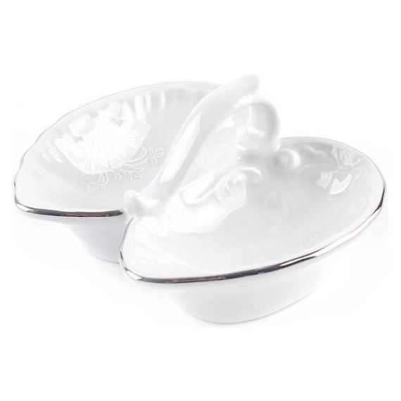 Прибор для специй двойной Rococo с платиновой полосой, Repast, фото 