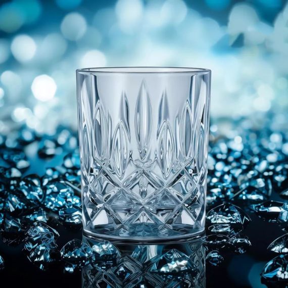 Набор низких стаканов 4 шт., голубой, 295 мл, Noblesse, хрустальное стекло, Nachtmann, фото , изображение 6