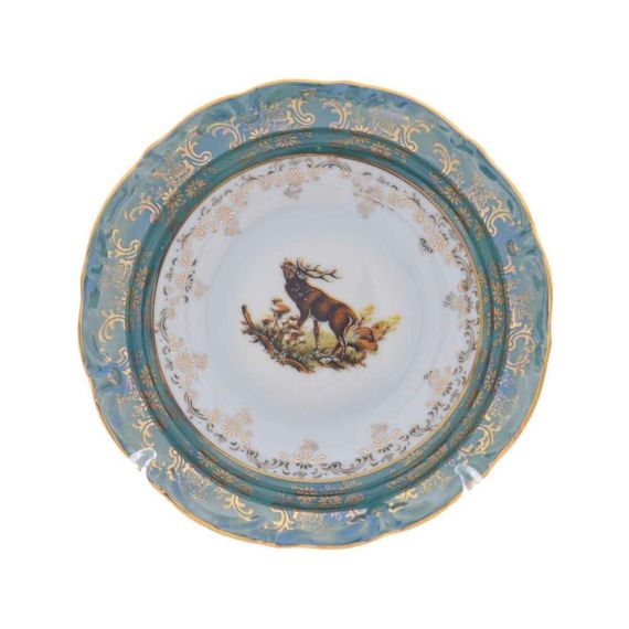 Салатник 15,5 см Охота зеленая, серия Мария Тереза, Repast, фото 