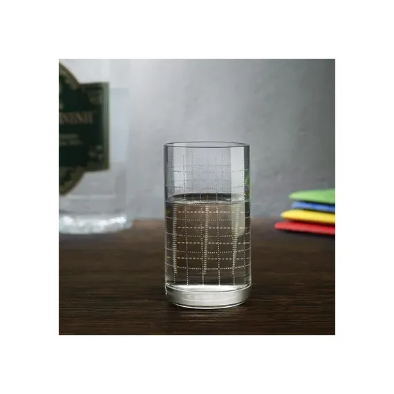 Набор стопок Finesse Grid, 4 шт, 60 мл, D=39 мм, H=70 мм, хрустальное стекло, Nude, фото , изображение 3