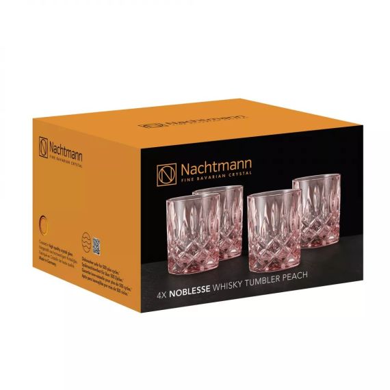 Набор низких стаканов 4 шт., розовый, 295 мл, Noblesse, хрустальное стекло, Nachtmann, фото , изображение 2