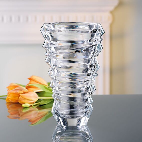 Ваза Slice Vase 28cm, хрусталь, Nachtmann, фото , изображение 5