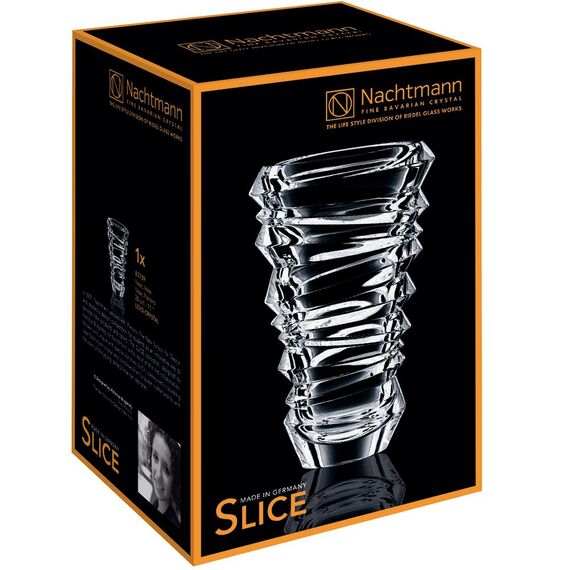 Ваза Slice Vase 28cm, хрусталь, Nachtmann, фото , изображение 7