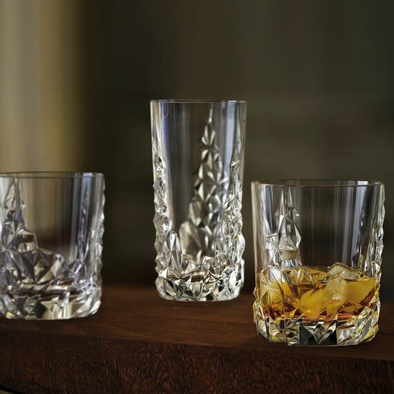 Набор высоких стаканов Sculpture Longdrink Set/2, 2 шт., 420 мл, хрусталь, Nachtmann, фото , изображение 4