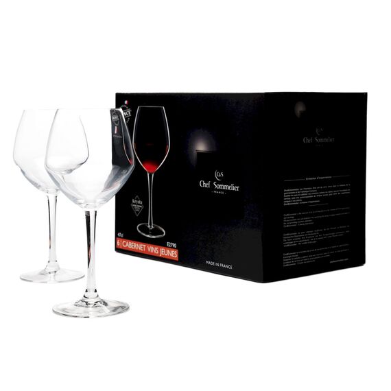 Набор бокалов для молодого вина Cabernet, 6 шт, 470 мл, D70/97 мм, H212 мм, Chef&Sommelier, фото 